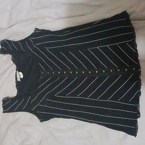 Pinstripe corset top